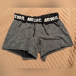 Nike Women's Gray Dri-fit Shorts Size Medium